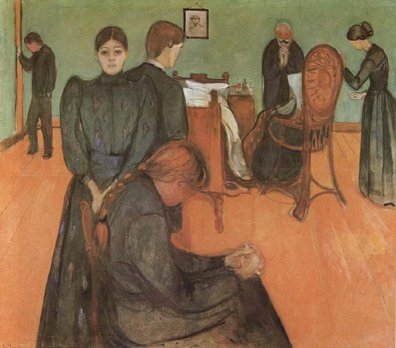 Edvard Munch The Death in the sickroom oil painting image